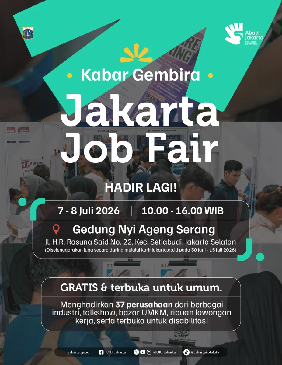 Job Fair Kabupaten Kuningan 2026 (Suku Dinas TKTE Wilayah Kabupaten Kuningan Barat) : 7-8 Juli 2026