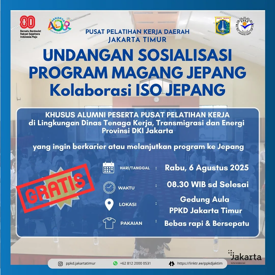 UNDANGAN SOSIALISASI PROGRAM MAGANG JEPANG – PPKD KABUPATEN KUNINGAN